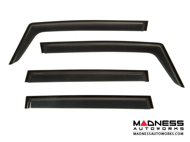 Jeep Renegade Window Air Deflectors Kit by Rugged Ridge - 4 Piece